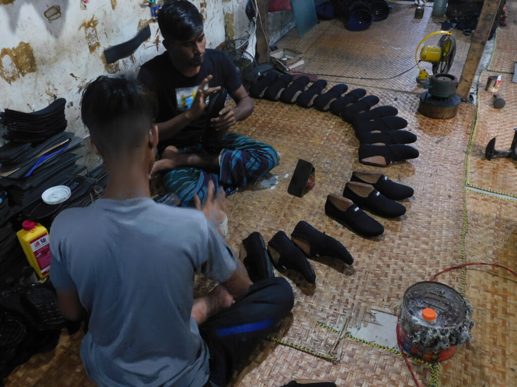 Making shoes