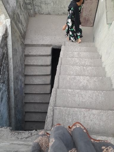 The stairs in Manali’s building