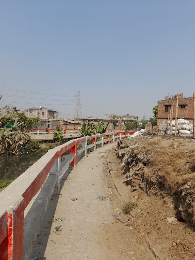 The canal where Marisha walks with a friend