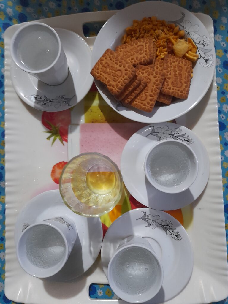 Snacks and tea served in the evening