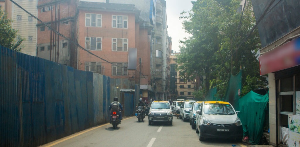 A neighbourhood street near the dance bar