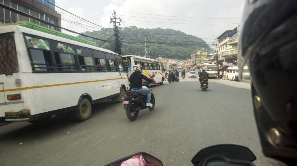 Travelling by motorbike